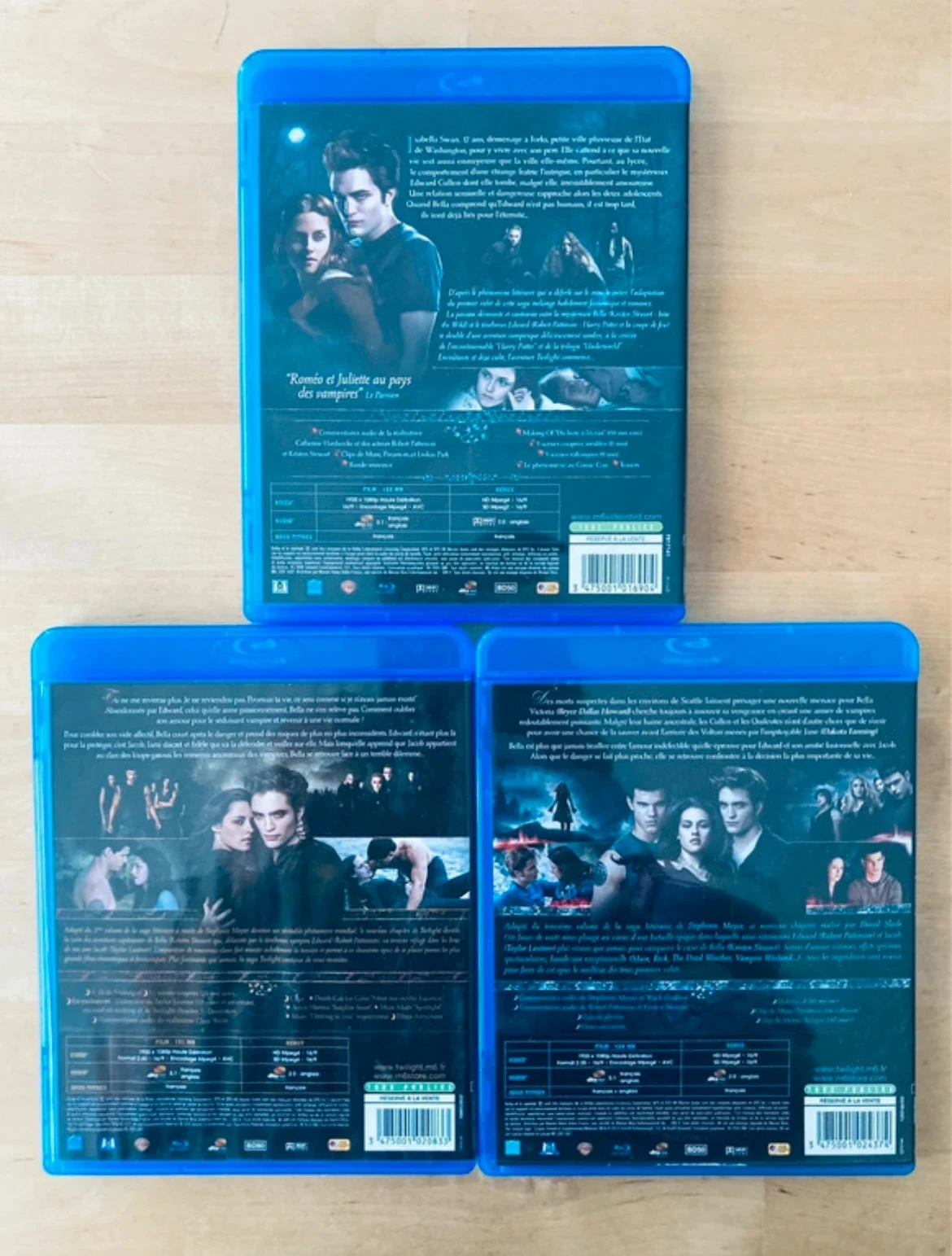 Lot 3 Blu-ray trilogía Crepúsculo. – photo 2